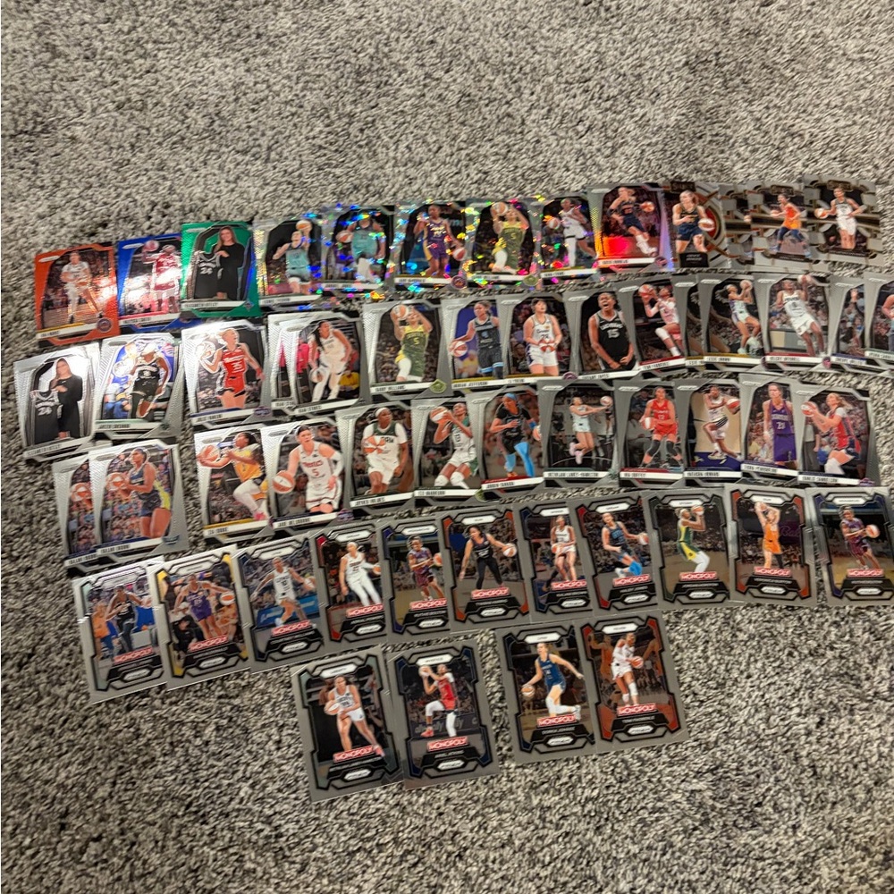 Lot of 55 2024 WNBA Panini Prizm & Select basketball cards